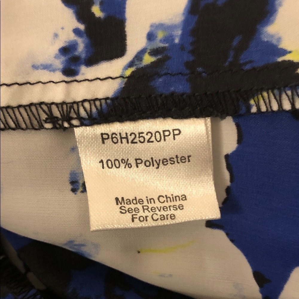 Parker Blue and White Floral Maxi Dress Size S - elastic back - Picture 8 of 9